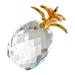 Ornaments Pineapple for Home Minimalist Vase Artificial Model Decor Bedroom Glass Fruit Paperweight Office