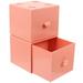 2pcs Desktop Stackable Drawer Box Jewelry Organizer Stationery Storage Case Desk Organizer