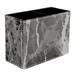 Grey Marble Texture Background Pattern PVC Leather Brush Holder and Pen Organizer - Dual Compartment Pen Holder - Stylish Pen Holder and Brush Organizer