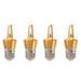 4 PCS LED Candle Light Bulb Three Color Changing Bulb Smart Dimming Light Bulb Multi-purpose Small Screw Bulb for Home Office (5W Golden)