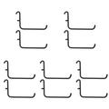 10 Pcs Perfboard Brackets Tabletop Shelf Metal Pegboard Display Hook Wall Hooks