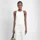 MAX MARA WOMAN OFF-WHITE TANK TOPS