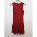 Michael Kors Dresses | Michael Kors Women's Burgundy Lace Tiered Zip Back Dress In Size Small | Color: Red | Size: S