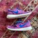 Nike Shoes | Nike Roshe Run Hyper Pink & Cobalt Shoes Size 6y | Color: Blue/Pink | Size: 6g