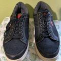 Levi's Shoes | Levi’s Blue Denim And Leather Lace Up Walking Shoes Sneakers Size 10 | Color: Blue | Size: 10