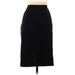 Zara Basic Casual Midi Skirt Calf Length: Black Print Bottoms - Women's Size 8