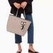 Kate Spade Bags | Authentic Kate Spade Leather Owl Starbright Tote | Color: Black/Cream | Size: 11.5"H X 13-16"W X 5.5"D