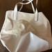 Kate Spade Bags | Kate Spade New York White & Cream Lavender Inside Tote Bag Fair Cotton Leather | Color: Cream/White | Size: Os