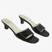 Coach Shoes | Coach Dahlia Leather Open Toe Low Heel Slide Size 7 | Color: Black | Size: 7