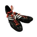 Adidas Shoes | Adidas Adizero Black With White Stripe Original Orange Laces Track Shoes Size 10 | Color: Black/White | Size: 10