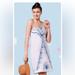 Lilly Pulitzer Dresses | Lily Pulitzer Strapless Embroidered Blue And White Dress | Color: Blue/White | Size: 8