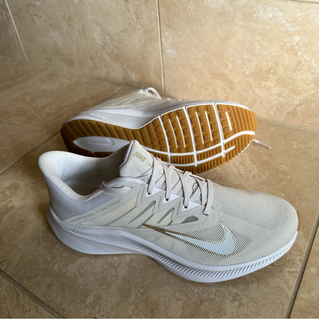 Nike Shoes | Brand New Nike Women's Quest 3 Running Shoes | Color: Cream/Tan | Size: 11.5