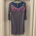 Lilly Pulitzer Dresses | Lilly Pulitzer Navy Stripe Bay Dress | Color: Blue/Pink | Size: S