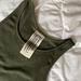 Free People Tops | Free People Racer Tank Olive | Color: Green | Size: M