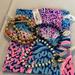 Lilly Pulitzer Jewelry | Lilly Pulitzer 5 Stretch Bracelets. New. With Pouch. | Color: Blue/Gold | Size: Os
