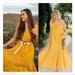 Anthropologie Dresses | Anthropologie Payal Jain-Fallon Eyelet Maxi Dress Size 14 | Color: Gold/Yellow | Size: 14