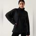 Athleta Tops | Athleta Cozy Karma Funnel Neck Sweatshirt | Color: Black | Size: S