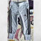 Adidas Bottoms | Adidas 3-Stripes Cotton Joggers Size 4 Nwt | Color: Black/Gray | Size: 4g