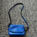 J. Crew Bags | J Crew Leather Bag | Color: Blue/Gold | Size: Os