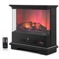 TANGZON 2000W Electric Fireplace, 27”/68cm Recessed Fire Heater with 3-Level Flame Effect, Timing Function & Overheating Protection, Insert Wall Mounted Fire Stove (Black)