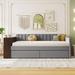 Latitude Run® Twin Size Daybed w/ 2 Drawers Upholstered/Velvet in Gray | 26.4 H x 42.1 W x 85.6 D in | Wayfair 926BDF9FF67B471AA51A0D89B0C3985C