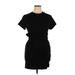 Fashion Classic Fashion Collection Casual Dress - Mini Crew Neck Short sleeves: Black Print Dresses - Women's Size X-Large