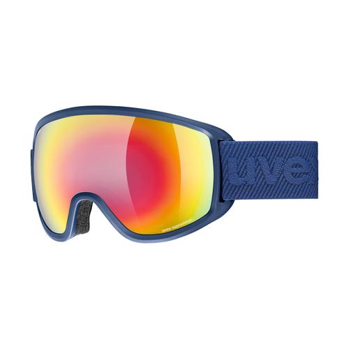 Uvex TOPIC FM SPHERIC Unisex-Skibrille Vollrand Monoscheibe Kunststoff-Gestell, blau