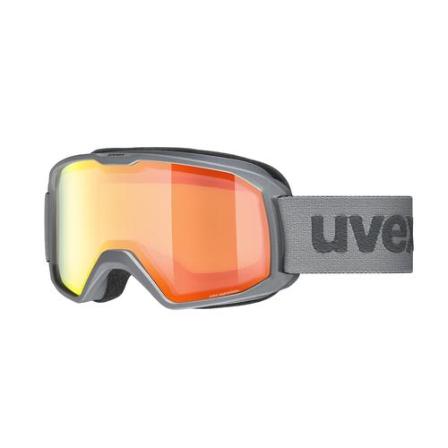 Uvex ELEMNT FM Unisex-Skibrille Vollrand Monoscheibe Kunststoff-Gestell, grau