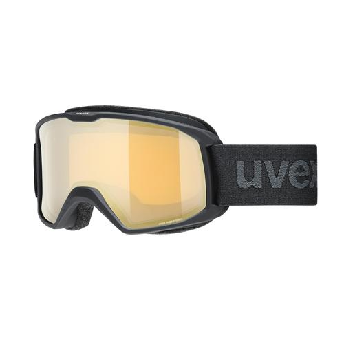 Uvex ELEMNT FM Unisex-Skibrille Vollrand Monoscheibe Kunststoff-Gestell, schwarz