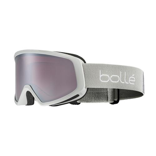 Bollé BEDROCK PLUS Unisex-Skibrille Vollrand Monoscheibe Kunststoff-Gestell, grau