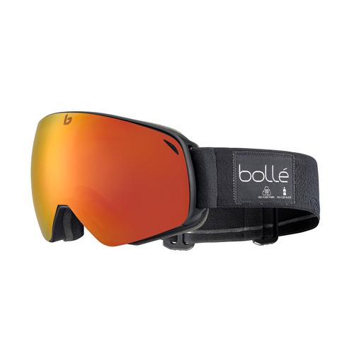Bollé ECO TORUS M Unisex-Skibrille Vollrand Monoscheibe Kunststoff-Gestell, schwarz