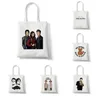 Kawaii The Vampire Diaries Shopping donna Tote Bag Bag Grocery Shopper Bag Cotton Shopper Bag Bolsa