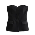 TRAF Satin Bustier Top donna corsetto Crop Top donna Sexy Backless Tube Top per le donne Off spalla