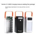 21x18650 10W 22,5 W Power Bank Custodia da campeggio con cavo di ricarica di tipo C ricarica rapida per Mobile Power Bank Custodia senza saldatura