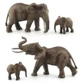 Mini Elefant Modell wilde afrikanische männliche Elefant Miniaturen Figur Simulation Tier Fee