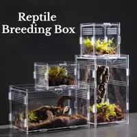 Transparente Acryl Reptilien Terrarium Lebensraum Zucht box Reptilien Käfig Nano Arbor eal Tarantel