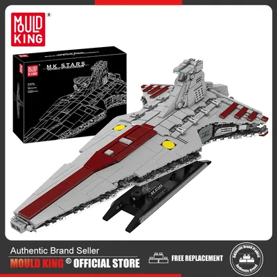 Mould King 21074 Star Plan Baustein Der MOC Republic Attack Cruiser Modell Montage Star Fighter Spielzeug Kinder Weihnachtsgeschenk Image