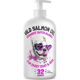Wild Alaskan Salmon Oil for Dogs & Cats - Pure Fish Omega 3 6 9 Liquid EPA DHA Fatty Acids - Skin & Coat Supplement - Supports Joint Function Brain Eye Immune & Heart Health - Made in USA 32 oz