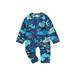 Baby Boys Rash Guard Long Sleeve Zip-up Shark/Spider Print Swimsuit