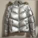 Nike Jackets & Coats | $65.00 Nwot Women's Nike Convertible Hooded Puffer Coat/Vest | Color: Silver | Size: M