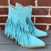 Free People Shoes | Free People Lawless Boots Size 38 (Us Size 8) | Color: Blue | Size: 8