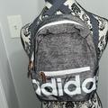 Adidas Bags | Adidas Mini Backpack With Rose Gold Zippers | Color: Gray/White | Size: Os