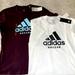 Adidas Tops | Adidas Women’s Soccer T-Shirts Size Small (2) | Color: Purple/White | Size: S