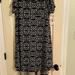 Lularoe Dresses | Lularoe Classic Slinky/Sexy/Swingy Carly Black & White Geometric Pattern Medium | Color: Black | Size: M