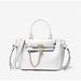 Michael Kors Bags | Michael Kors Hamilton Legacy Small Studded Leather Belted Satchel - Optic White | Color: White | Size: Small