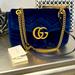 Gucci Bags | Gucci Marmont Velvet Shoulder Bag | Color: Blue | Size: Os