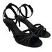 Coach Shoes | Coach "Meg" Ankle Strap Heeled Sandal 6.5 | Color: Black/White | Size: 6.5