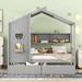 Harper Orchard Sider Solid Wood Storage Platform Bed Wood in Gray | 72 H x 42.7 W x 78 D in | Wayfair 8FCDC1553A9D46B2A6B39A2F5CF983E8