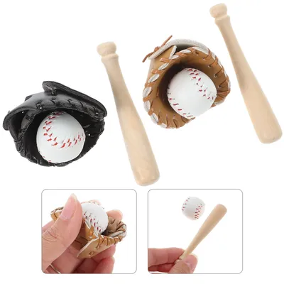 Mini jouets de baseball pour enfants ensembles de battes de baseball miniatures accessoires de