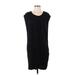 RACHEL Rachel Roy Casual Dress - Shift Scoop Neck Short sleeves: Black Print Dresses - Women's Size Small